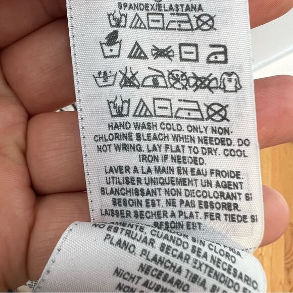 Marciano Cream & Brown Tiger Stripe Long Sleeve Bodycon Dress Women's size L - Picture 6 of 6